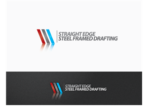 Straight Edge Steel Framed Drafting | Logo Design by jaime.sp