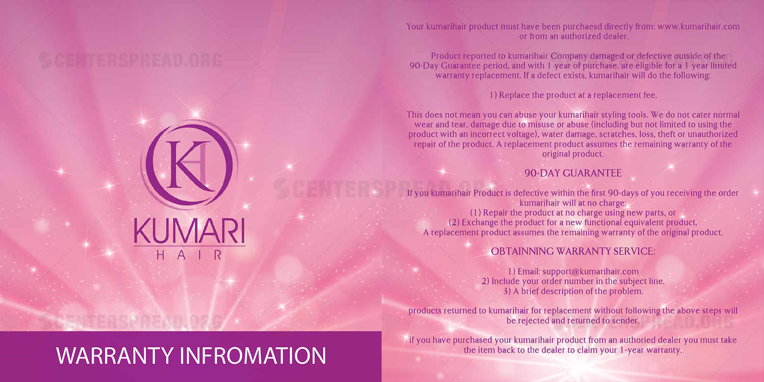 Packaging Design by CENTERSPREAD for KUMARI HAIR | Design #12400252