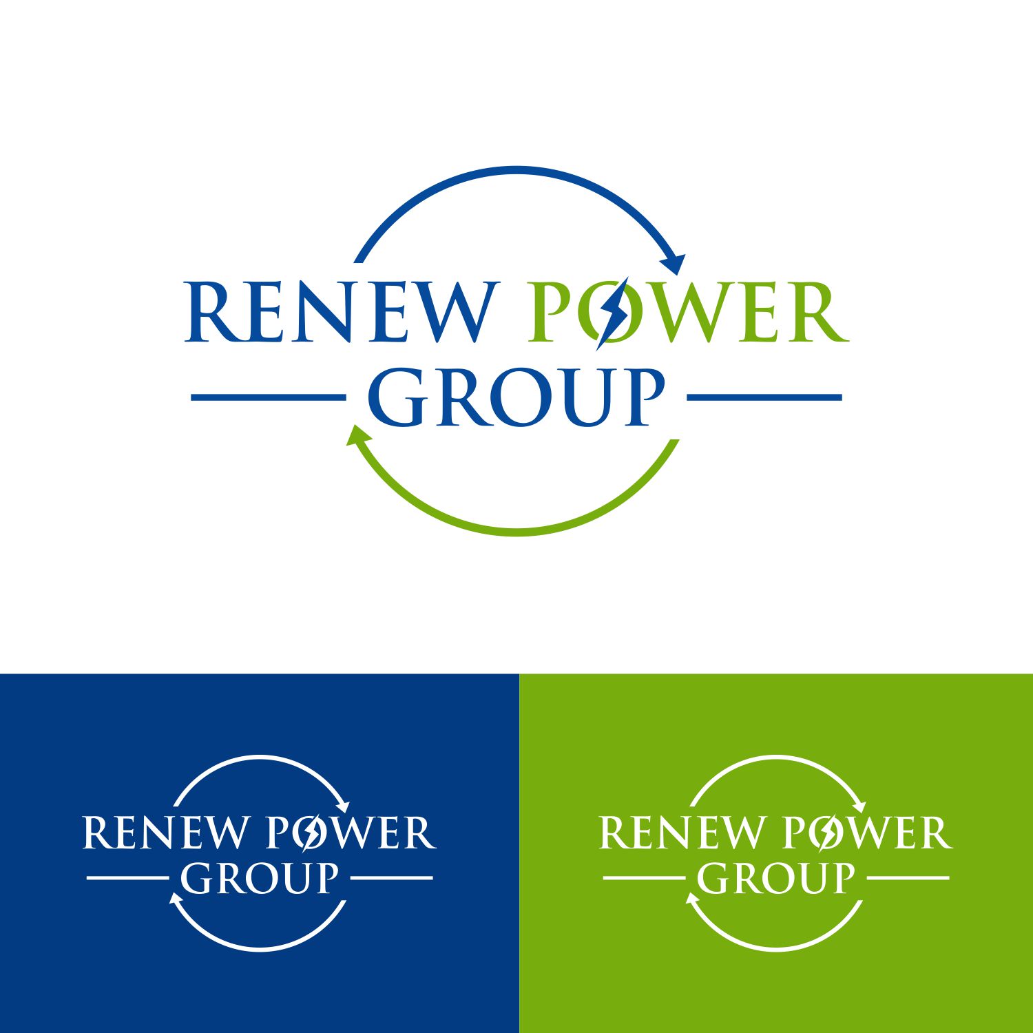 Logo-Design von V Solutions für Renew Power Group | Design #12225408