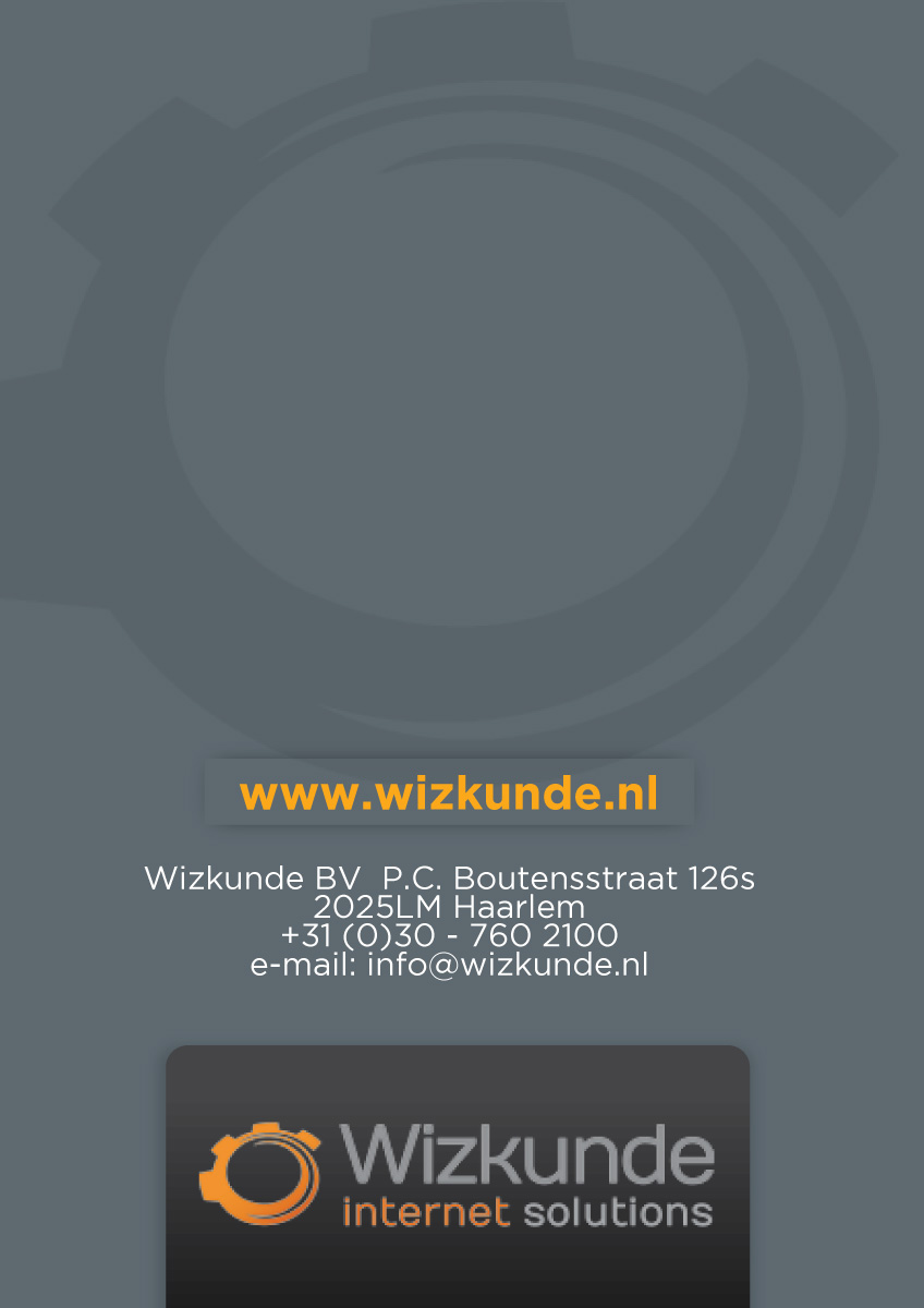 Brochure Design by JCR for Wizkunde B.V. | Design #2386300