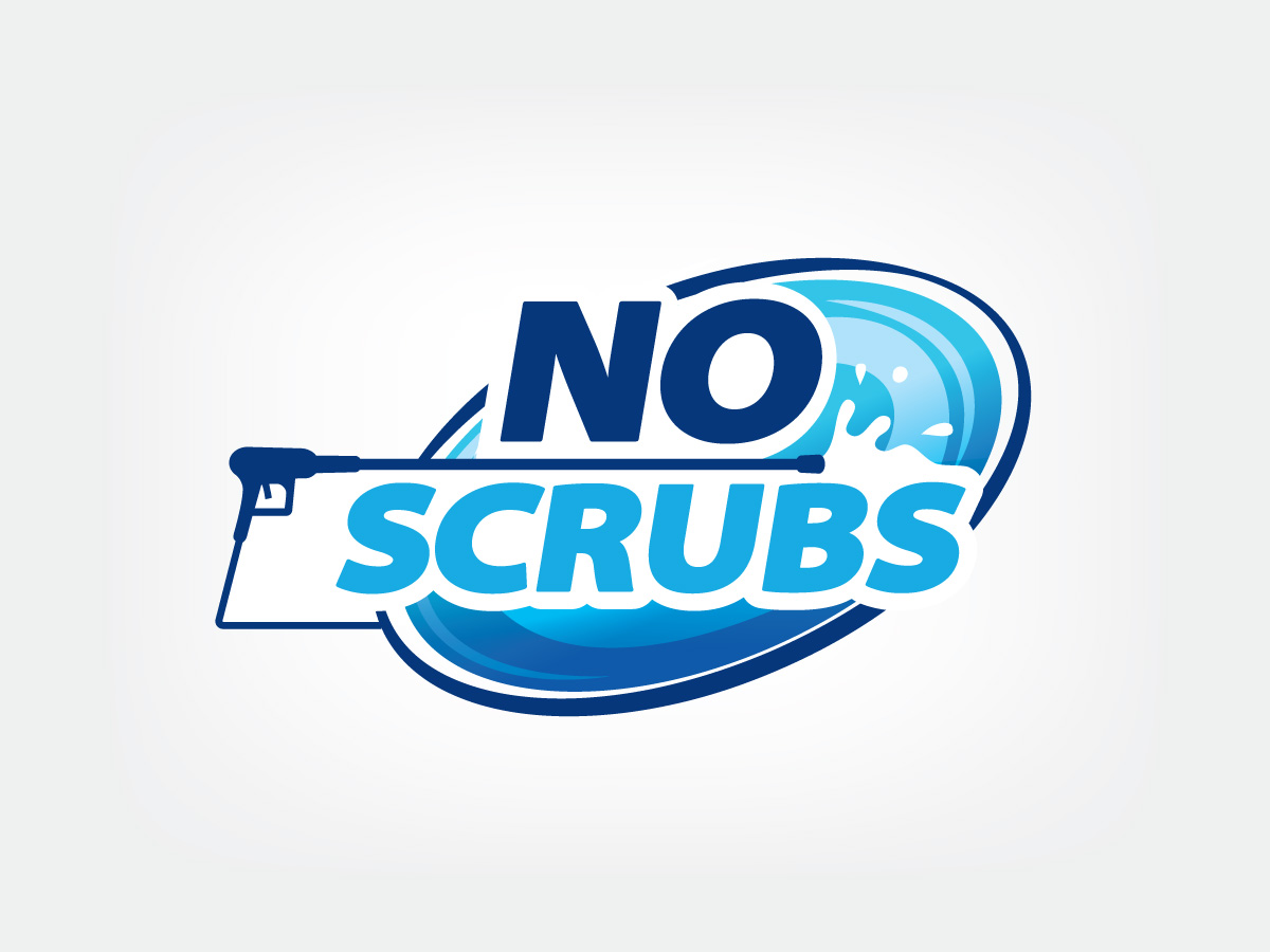 Logo Design by danstudio for No Scrubs Pressure Cleaning | Design #12246370