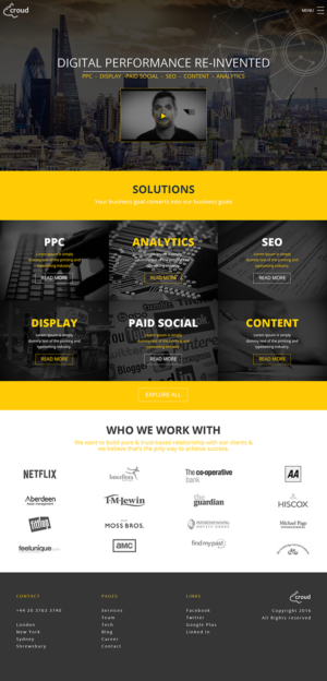 Web Design by Moustache-Graphics for Croud | Design: #12275138