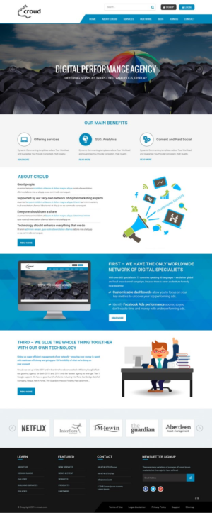 Web Design by pb for Croud | Design: #12271958