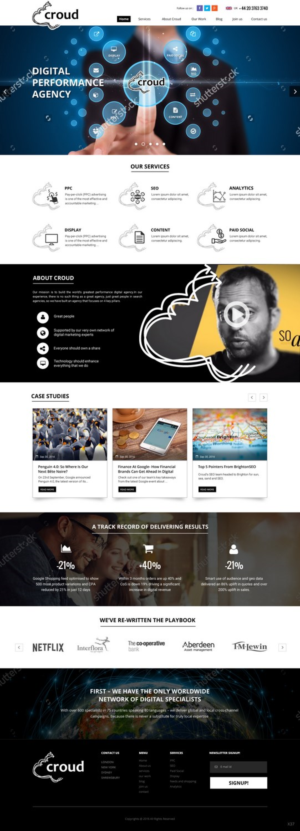 Web Design by pb for Croud | Design: #12271959