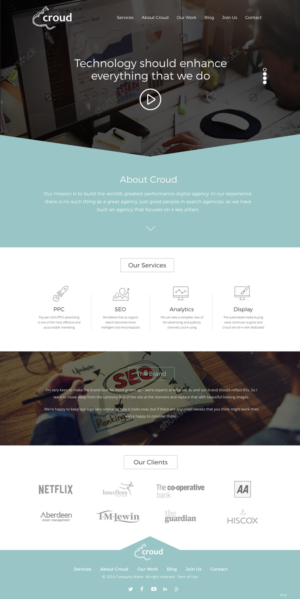 Web Design by pb for Croud | Design: #12271960