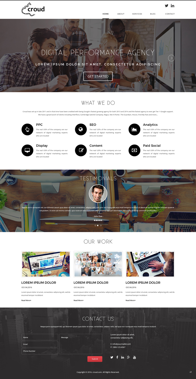Web Design par pb pour Croud | Design #12271980