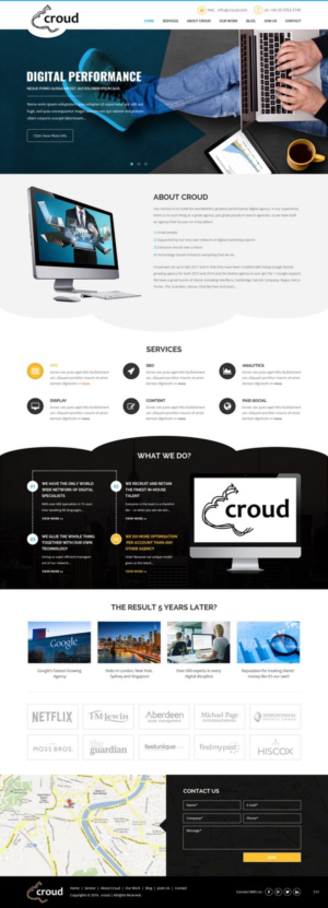 Web Design by pb for Croud | Design: #12271984