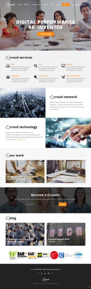 Web Design by pb for Croud | Design: #12277243