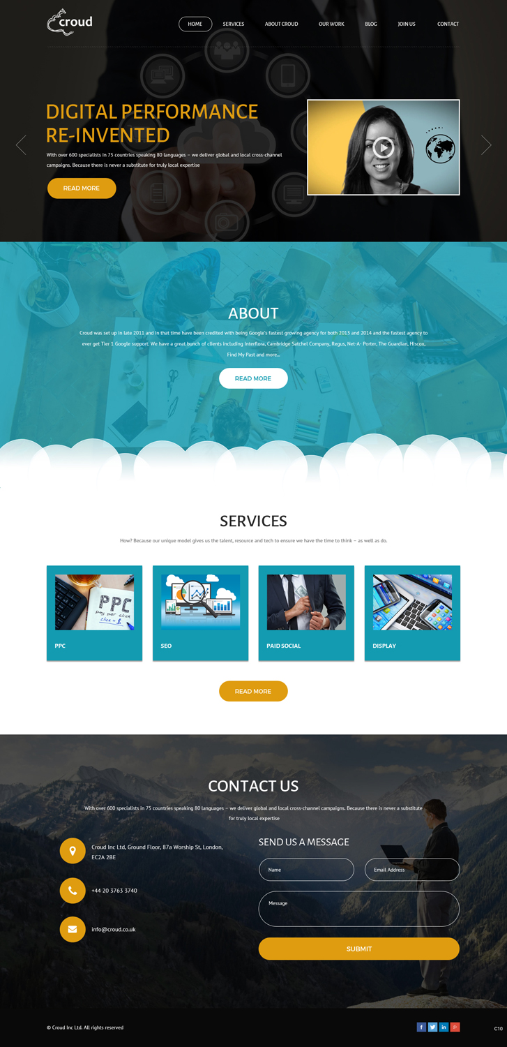 Web Design by pb for Croud | Design #12277245