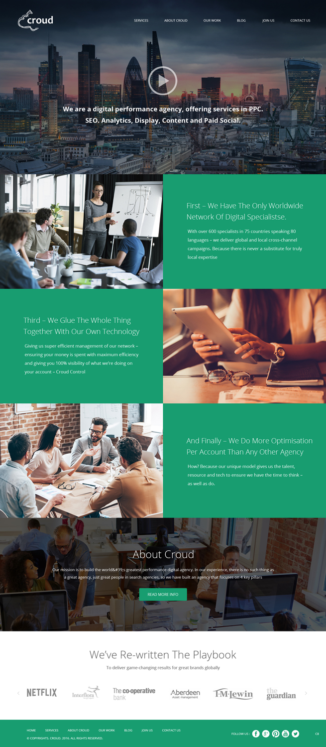 Web-Design von pb für Croud | Design #12277247