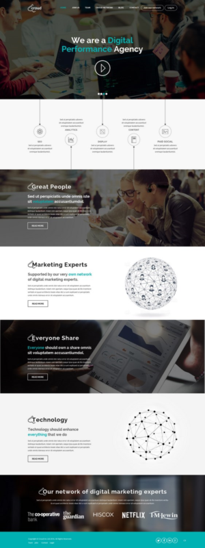 Web Design by pb for Croud | Design: #12277248