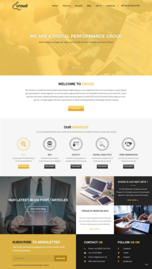 Web Design by pb for Croud | Design: #12277249