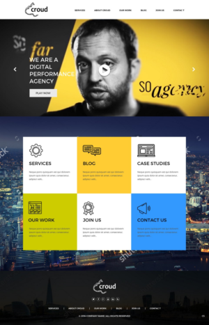 Web Design by pb for Croud | Design: #12285229