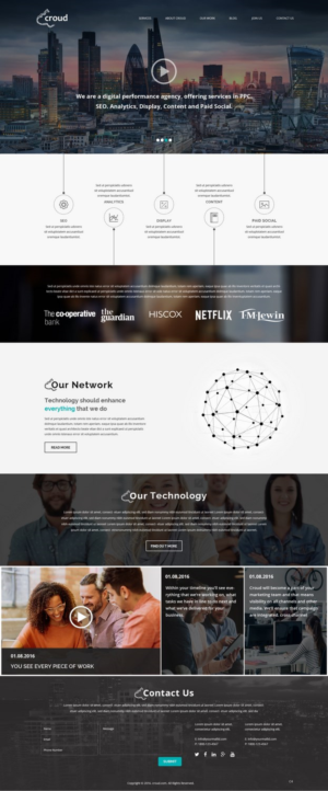 Web Design by pb for Croud | Design: #12332277