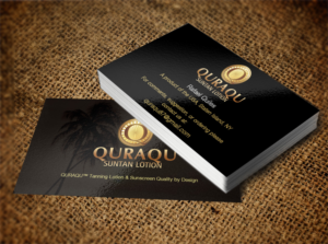 Design de Carte de Visite par Pixi Dust pour QURAQU SUNTAN LOTION AND SUNSCREEN  | Design : #12211813