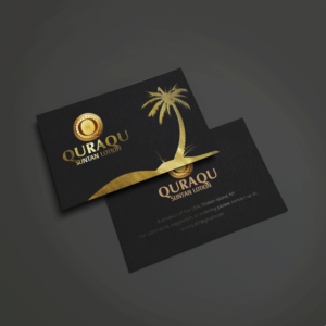 Business Card Design by Riz' for QURAQU SUNTAN LOTION AND SUNSCREEN  | Design: #12208152