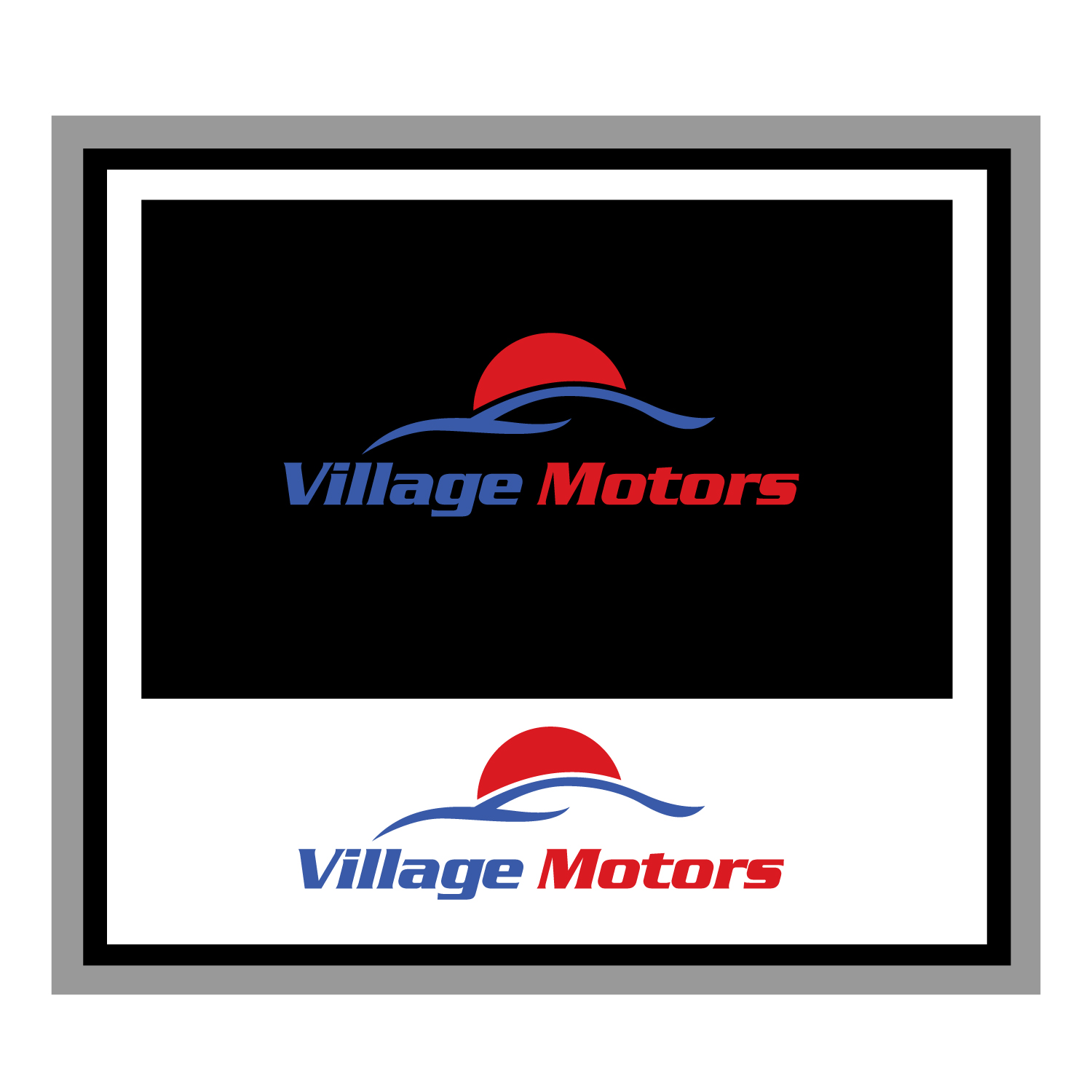 Modern, Conservative, Automotive Logo Design for Village Motors by