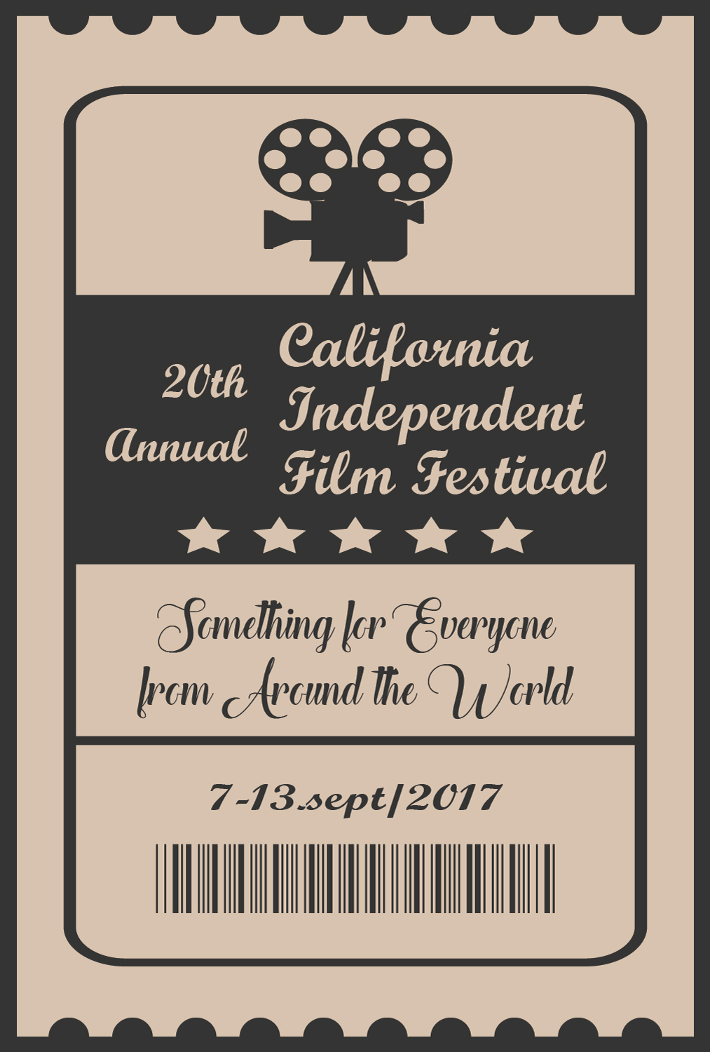 Poster Design by Marina for California Independent Film Festival | Design #12252183