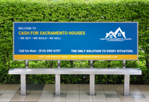 Bench Advertisement - We Buy Houses Design Needed | Schreibwaren-Design von Sarah Mathews