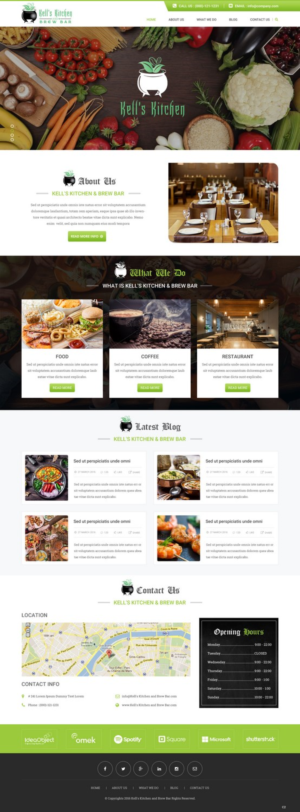 Web Design by pb for Kell's Kitchen and Brew Bar | Design: #12245155