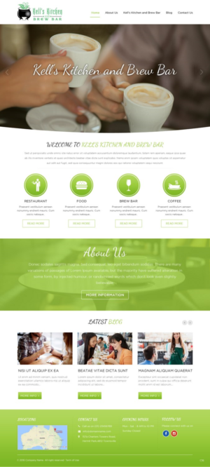 Web Design by pb for Kell's Kitchen and Brew Bar | Design: #12245156
