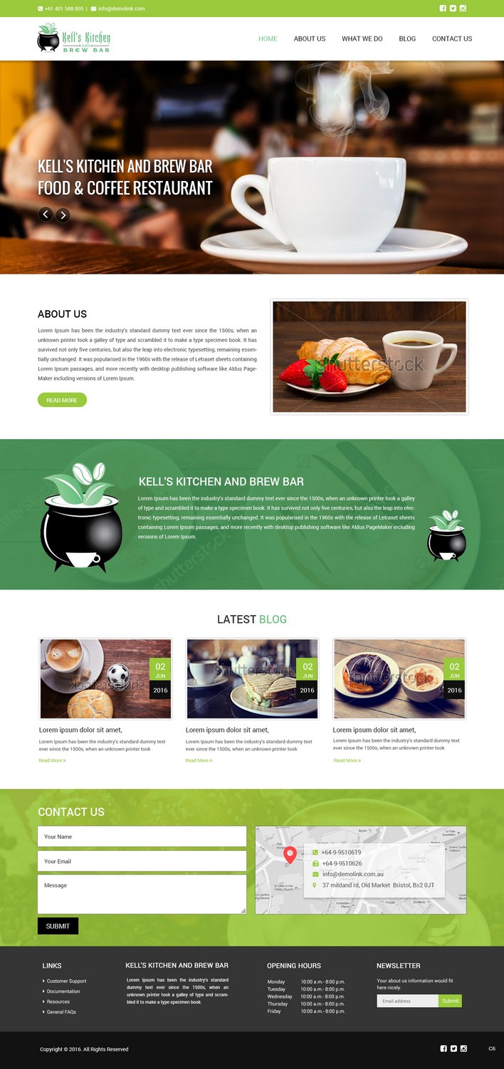 Diseño Web por pb para Kell's Kitchen and Brew Bar | Diseño #12245162