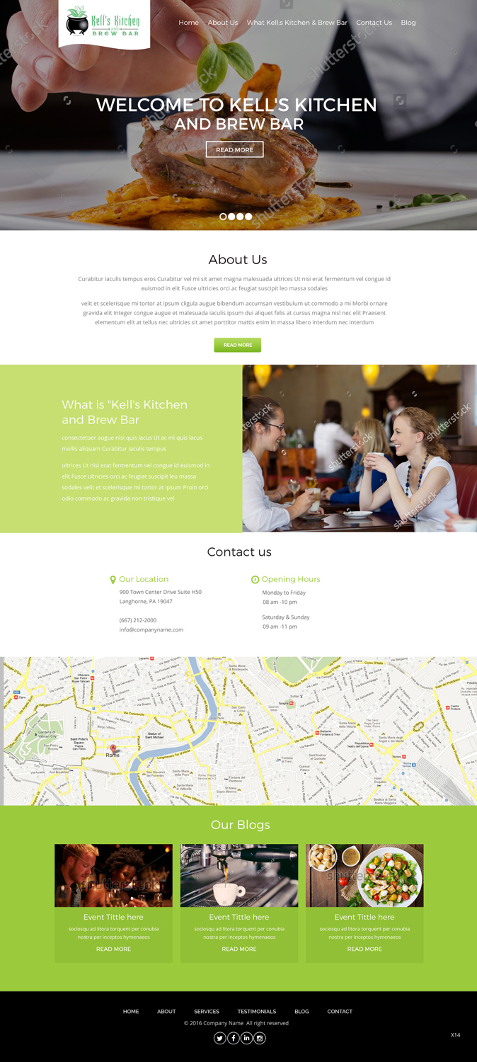 Diseño Web por pb para Kell's Kitchen and Brew Bar | Diseño #12245164