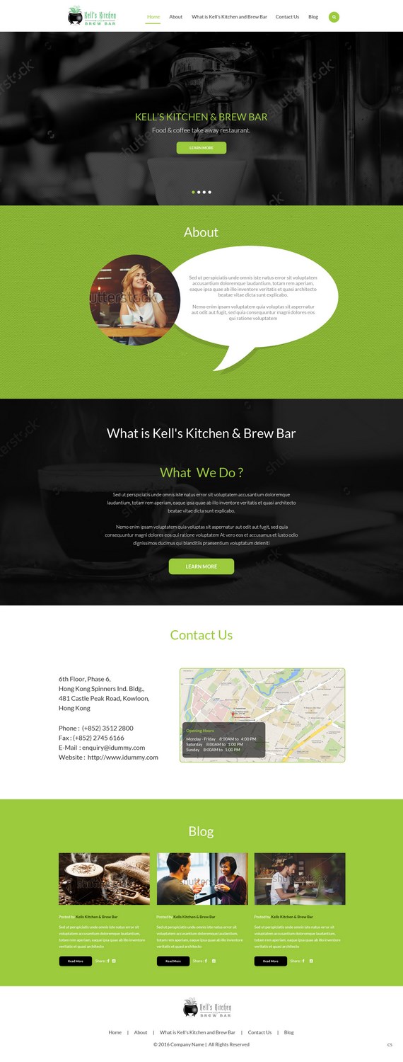Web Design by pb for Kell's Kitchen and Brew Bar | Design #12260860