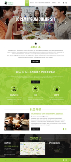 Web Design by pb for Kell's Kitchen and Brew Bar | Design: #12260862