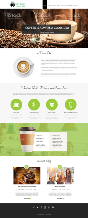 Web Design by pb for Kell's Kitchen and Brew Bar | Design: #12260863