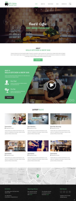Web Design by pb for Kell's Kitchen and Brew Bar | Design: #12260865