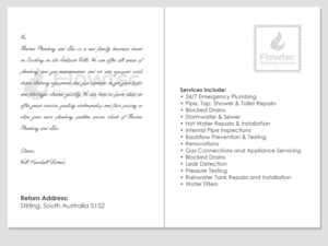 Flyer Design by LeonFX for Flowtec Plumbing and Gas | Design #12301829
