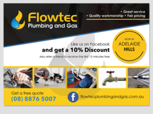 Flyer Design by LeonFX for Flowtec Plumbing and Gas | Design: #12302021