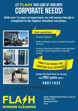 Flyer Design by Jyotsna for Flash Window Cleaning | Design: #12232221