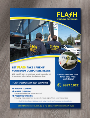 Flyer Design by alex989 for Flash Window Cleaning | Design: #12219699