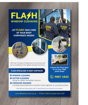 Flyer Design by alex989 for Flash Window Cleaning | Design: #12219900