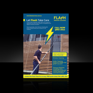 Flyer-Design von M K G für Flash Window Cleaning | Design #12234556