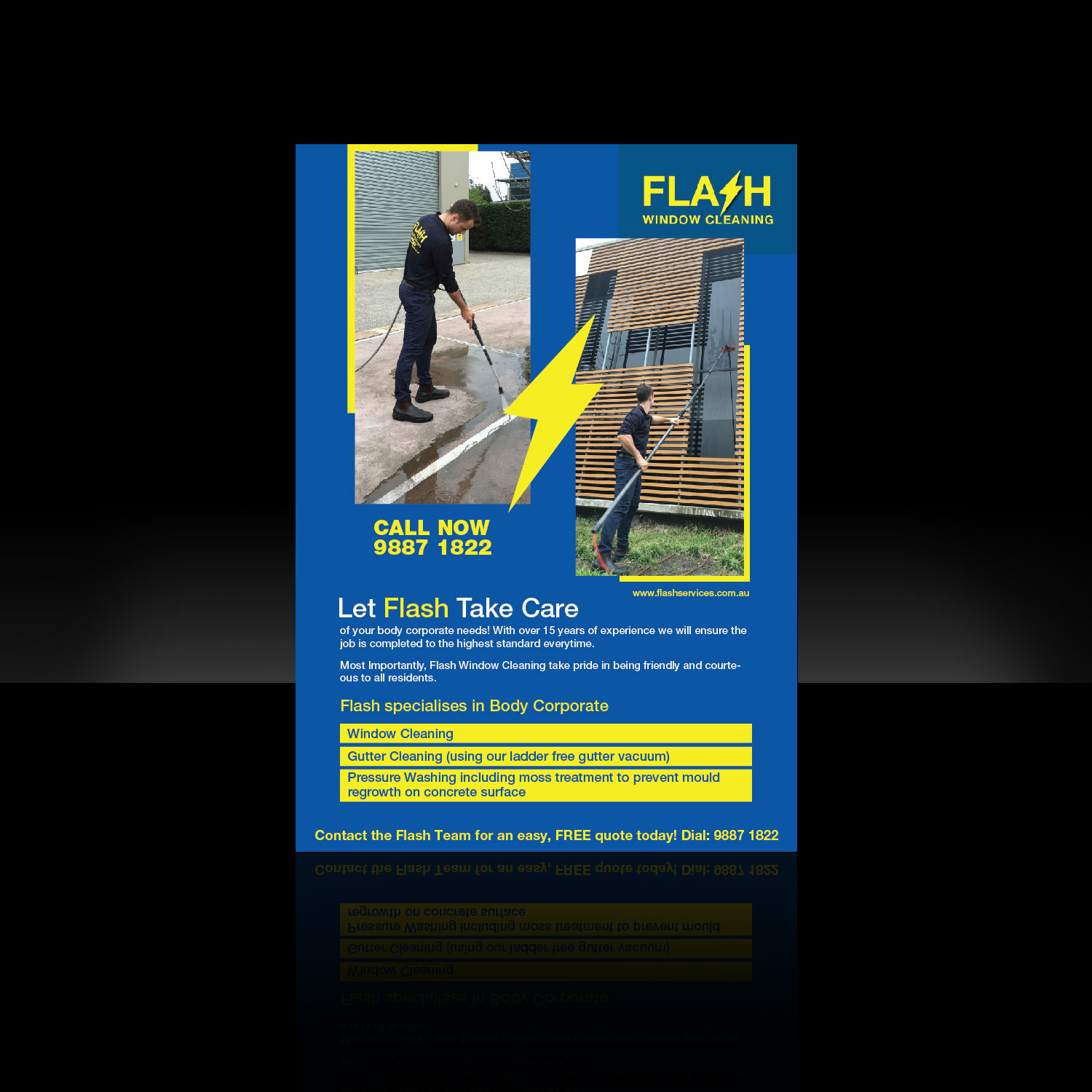 Flyer Design by M K G for Flash Window Cleaning | Design #12234716