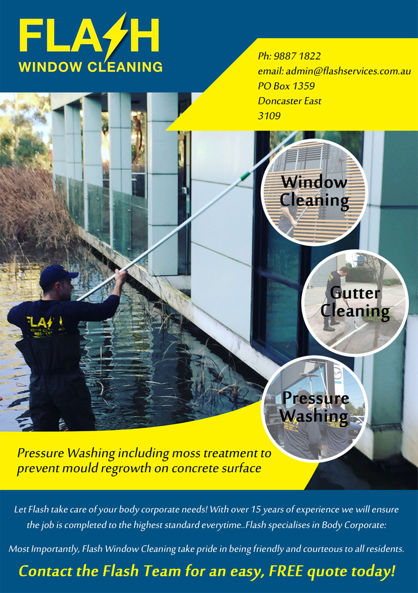 Flyer-Design von CreativeDK für Flash Window Cleaning | Design #12242547