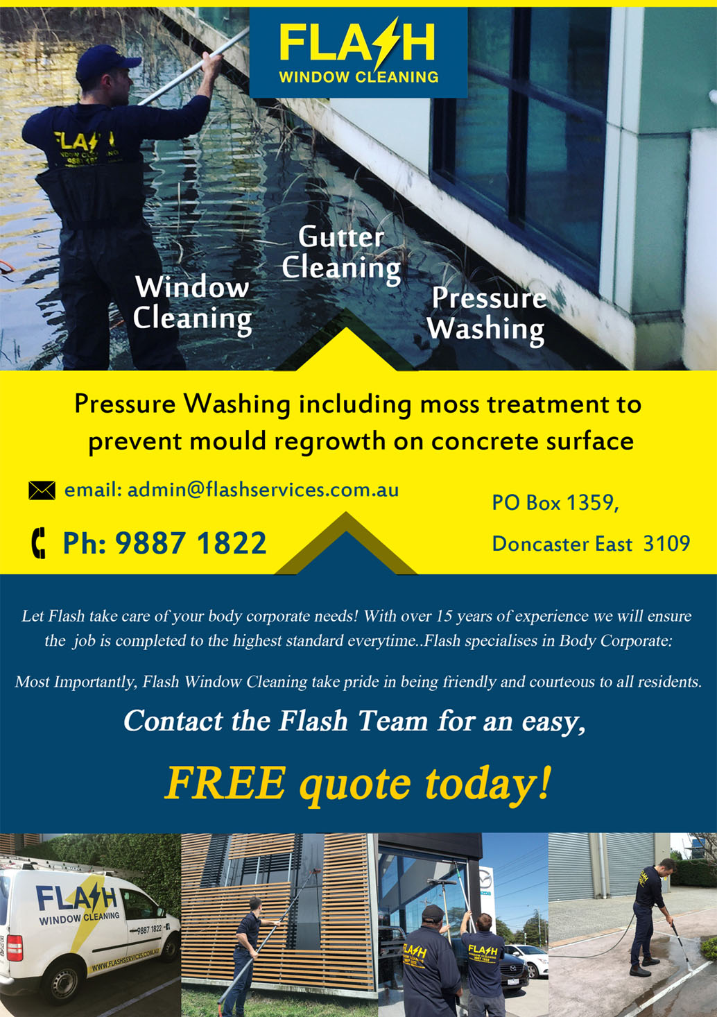 Flyer Design by CreativeDK for Flash Window Cleaning | Design #12250494