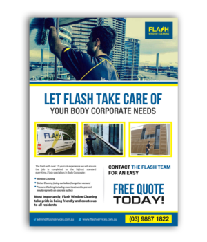 Flyer Design by creative.bugs for Flash Window Cleaning | Design: #12406618