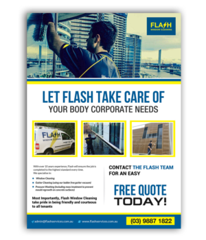 Flyer Design by creative.bugs for Flash Window Cleaning | Design: #12406723