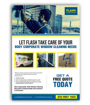 Flyer Design by creative.bugs for Flash Window Cleaning | Design: #12699406