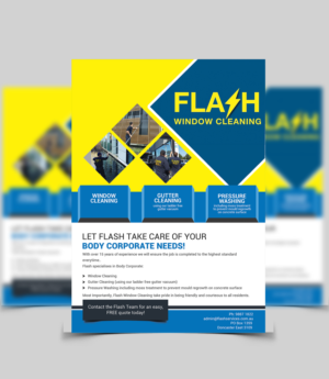 Flyer Design by isabel.paoli for Flash Window Cleaning | Design: #12214953