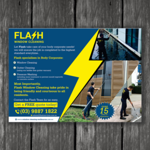Flyer-Design von ecorokerz für Flash Window Cleaning | Design #12220507