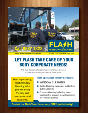 Flyer Design by meet007 for Flash Window Cleaning | Design: #12251655