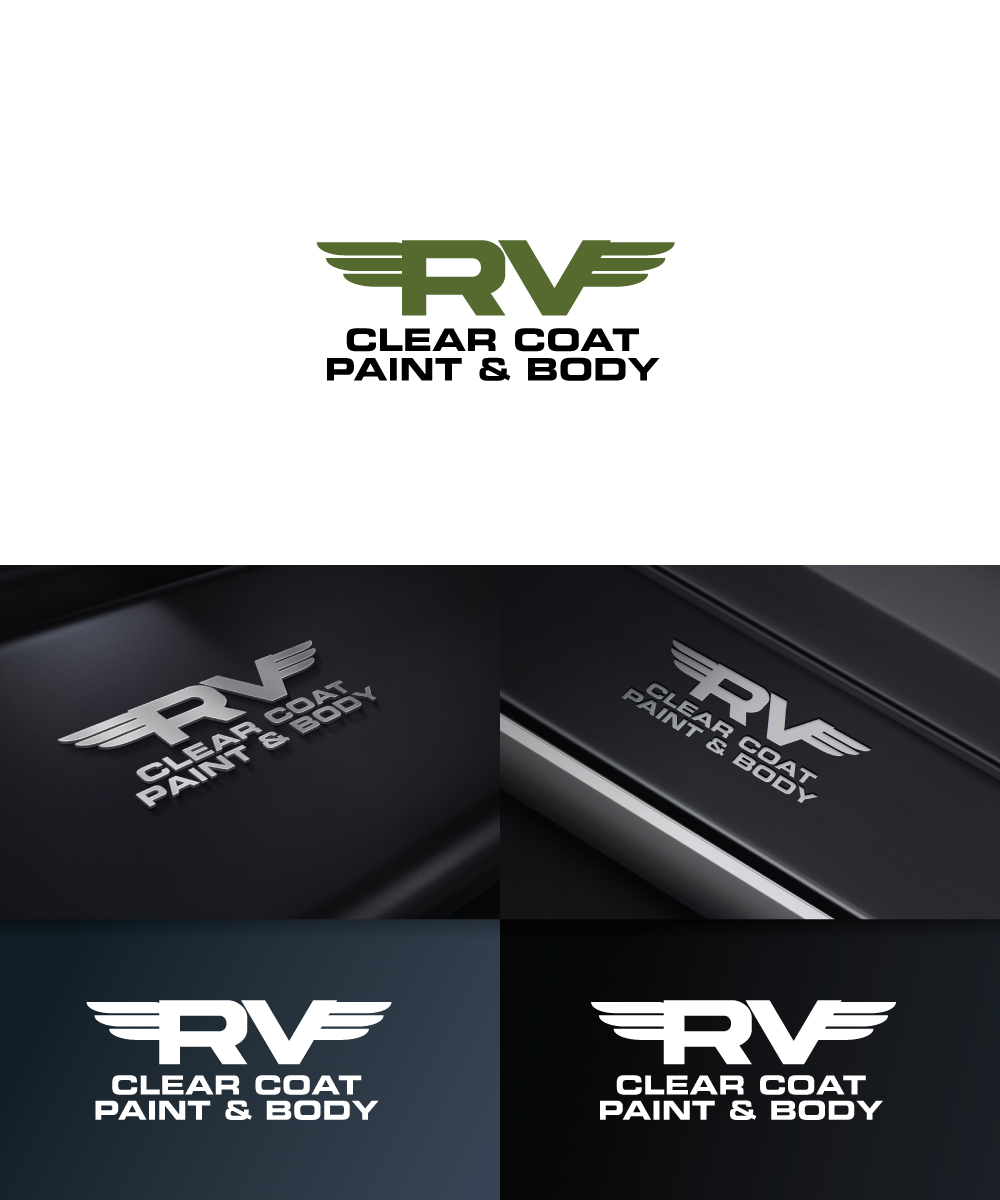 Diseño de Logo por Sergio Coelho para RV Clearcoat Paint and Body | Diseño #12288733