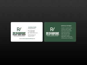 Logo Design by Creations Box 2015 for RV Clearcoat Paint and Body | Design: #12234715