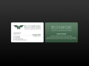 Logo Design by Creations Box 2015 for RV Clearcoat Paint and Body | Design: #12234725