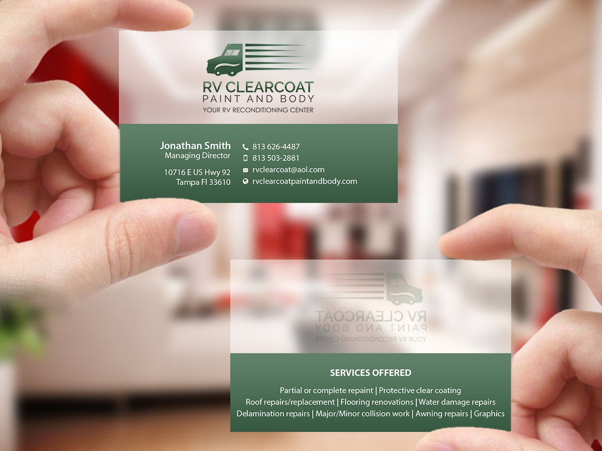 Diseño de Logo por Creations Box 2015 para RV Clearcoat Paint and Body | Diseño #12234732